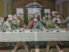 The Last Supper Canvas Unframed 34 X 14 Fabric Panel Wall Art Made In Italy picture