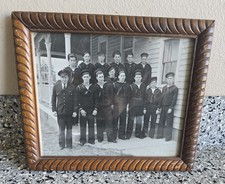 Vintage WWII US Coast Guard Group Photo Named Crew F.W. Tupper NJ Framed picture