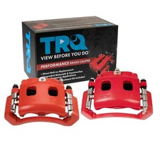 TRQ Performance Painted Red Front Brake Caliper Set for Cars picture