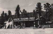 RPPC Hollywood New Mexico Apache Trading Post Souvenir Store Photo Postcard 47A picture