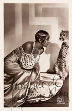Josephine Baker Dancer & Singer Signed Autograph RPPC Photo Postcard COPY picture