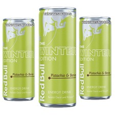 Red bull Winter Edition 2026 Pistachio & Berries Energy Drink 12oz 24 Pack RARE picture