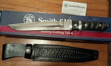 VINTAGE SMITH & WESSON CUSTOM SWLBH COMBAT KNIFE RARE MINT picture