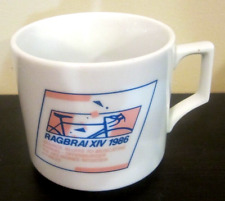 Vintage RAGBRAI XIV 1986 Commemorative Ceramic Coffee Mug, Two Sided picture