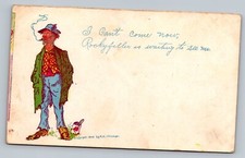 c1901 I Cant Come Now Rockyfeller Is Waiting To See Me Vintage Postcard picture