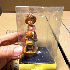Girl with Baby Carriage Ornament, Multicolor Polka Dot, 1pc, in Box picture