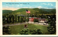 View from City Building Port Allegany PA Vintage Postcard 5P21-7 picture