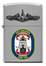 USS Helena (SSN-725) Submarine Zippo MIB Brushed Chrome picture