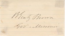 B. GRATZ BROWN - AUTOGRAPH picture