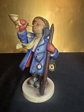 Goebl Hummel “Hear ye” Boy Blowing Horn As Night Watchman Vintage picture