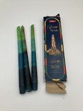 3 New Vintage Colorama Color Drip Candles New Old Stock Retro USA picture