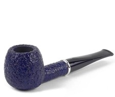 Savinelli Blue Rainbow Pipe Rustic Model 207 (Apple Straight) picture