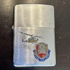 Vintage 1978 Zippo Lighter US Army Aviation School Above The Best Engraved picture