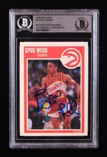 Spud Webb Signed 1989-90 Fleer #6 (BGS) picture