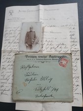 Original German Pre  Ww1 Letter+ Photo KB 5 Inf Rgt 1901 Munich  picture