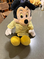 1980s Worlds of Wonder Disney Talking Mickey Mouse Plush Toy Yellow Outfit picture