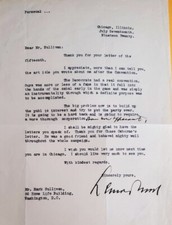 GENERAL LEONARD WOOD - 1920 PRESIDENTIAL CANDIDATE LETTER picture
