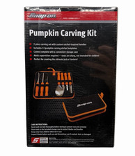 Snap on Tools Orange Handle Pumpkin Carving Set SSX26P133 7 piece with case picture