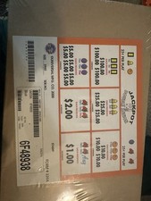 Pull Tickets - Jackpot Double action Tab Tickets - Sealed Pack 3960 Count picture