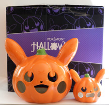 Pumpkin Pikachu Pokémon Center 2019 Halloween Ceramic Tea Light Holders (2-Pack) picture