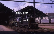 Original 35mm Kodachrome Slide PC Penn Central Railroad 8514 & Steam Train  1970 picture
