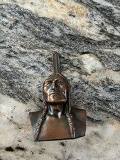 Antique/Vintage Indian Chief Promo Bank/ Bookends picture