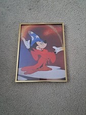 Mickey Mouse Disney Fantasia the Sorcerer's Apprentice 10x13 Color Print Framed picture