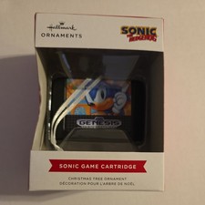 Hallmark Ornaments - Sonic Game Cartridge Sega Genesis New 2024 picture