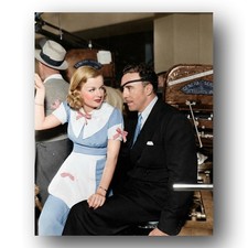 Joan Bennett Raoul Walsh Photo 8x10 Big Brown Eyes 1936 Film Set picture