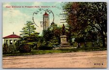 Brooklyn New York~View Near Entrance To Prospect Park~PM 1912~Vintage Postcard picture
