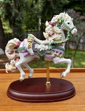 Vintage 1993 LENOX Fine Porcelain Handcrafted CHRISTMAS CAROUSEL HORSE picture