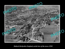 Matlock England Aerial View Of Town c1930 3 Old Large Historic Photo picture