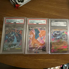 Pokémon Charizard 3-Card Graded Lot #023 UPC #050 CPET box & 013/080 Jp holo picture