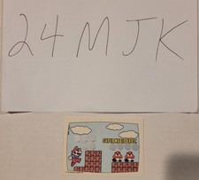 1989 Topps Nintendo Super Mario Trading Card Screen #1 Scratch Off picture