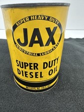 Vintage JAX Super Duty Diesel Oil Can 1 Quart Behnke Milwaukee WI Full picture