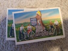 Lot Of Approximately 100 1950's Catskill NY Leeds Postcards Mohican Bicycles picture