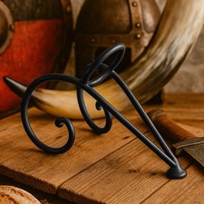 Hand Forged Iron Horn Stand for Viking Drinking Horn Large Size picture