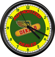 Dekalb Corn Seeds Farmer Farm Art IL Sign Wall Clock picture
