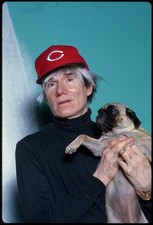 Photo:Andy Warhol Cincinnati Reds Hat with Pug 1960s Portrait picture