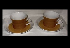 Cute Vintage Ben Seibel Mikasa Duplex High Summer 1970’s 2 Cups & Saucers #1 picture