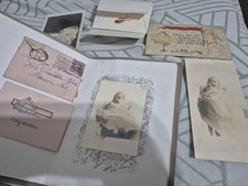 EPHEMERA EARLY 1900'S BABYHOOD DAYS PICTURES,CARD,BOOK picture