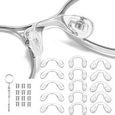 15 Pcs,3 Sizes Eyeglasses Nose Pads,U Shaped Eyeglasses Nose Pads Screw picture