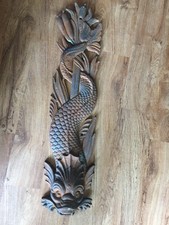 Dolphin Fish Fountain Down Spout, Cast Iron Plaque, 19th Century picture