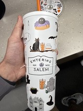 Salem Runs On Dunkin Tumbler - 2026 Halloween Collectible picture