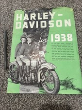 Rare 1938 Harley Dealer Advertisement picture