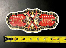 Fuente OpusX Tobacco Collectible Cigar Label Sign Decal picture