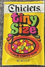 Vintage 1980’s TINY SIZE CHICLETS Sealed Pack New Old Stock picture