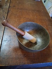 Rare Antique Deep sound Healing Yoga  Singing Bowl 5