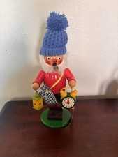 Vintage Steinbach Wood Incense Smoker The Night Watchman West Germany w/ Lantern picture