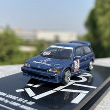 1:64 Blue Civic EF JDM Classic Diecast 90s Tuner Model Car Collectible picture
